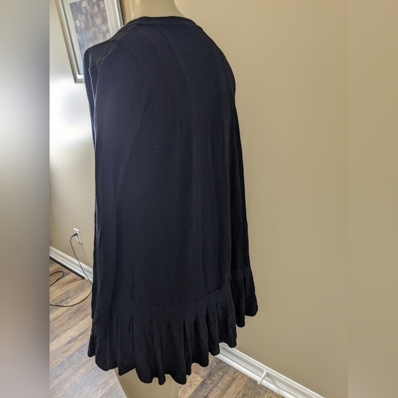 𝅺free people your girl tunic ruffled top black boho Bohemian shirt - Picture 2 of 10